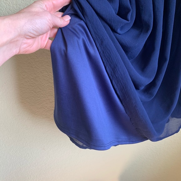 AZALEA ModCloth Navy Fit & Flair Dress - Picture 8 of 8